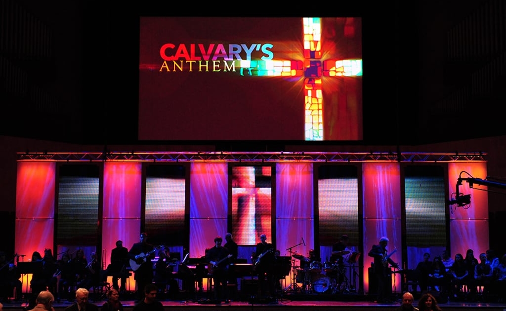 Bellevue Baptist Church Worship Concert with PixelFLEX LED Displays Calvary's Anthem