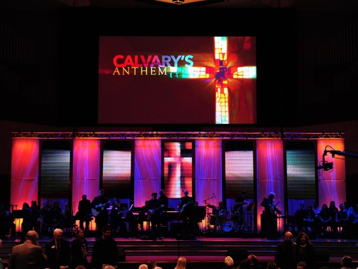 Bellevue Baptist Church Worship Concert with PixelFLEX LED Displays Calvary's Anthem