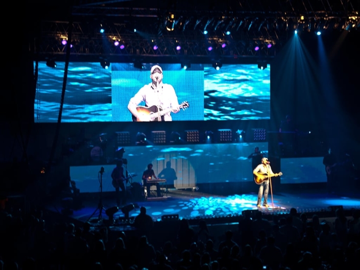 Darius Rucker Concert with LED Displays on Stage