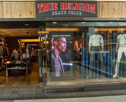 True Religion Retail Store Screen