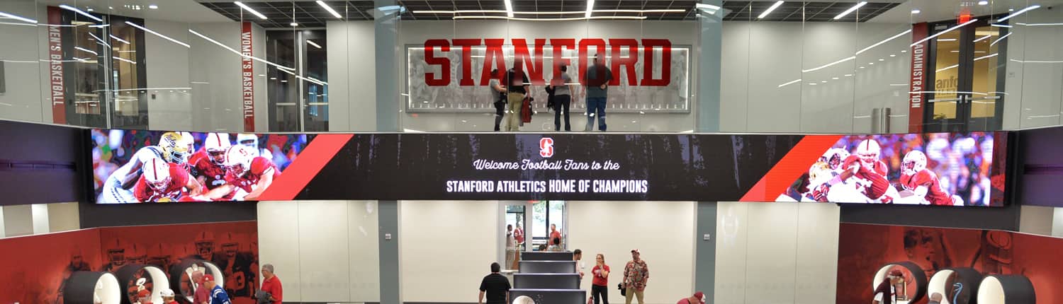 Stanford University Hall of Champions Digital Signage Application