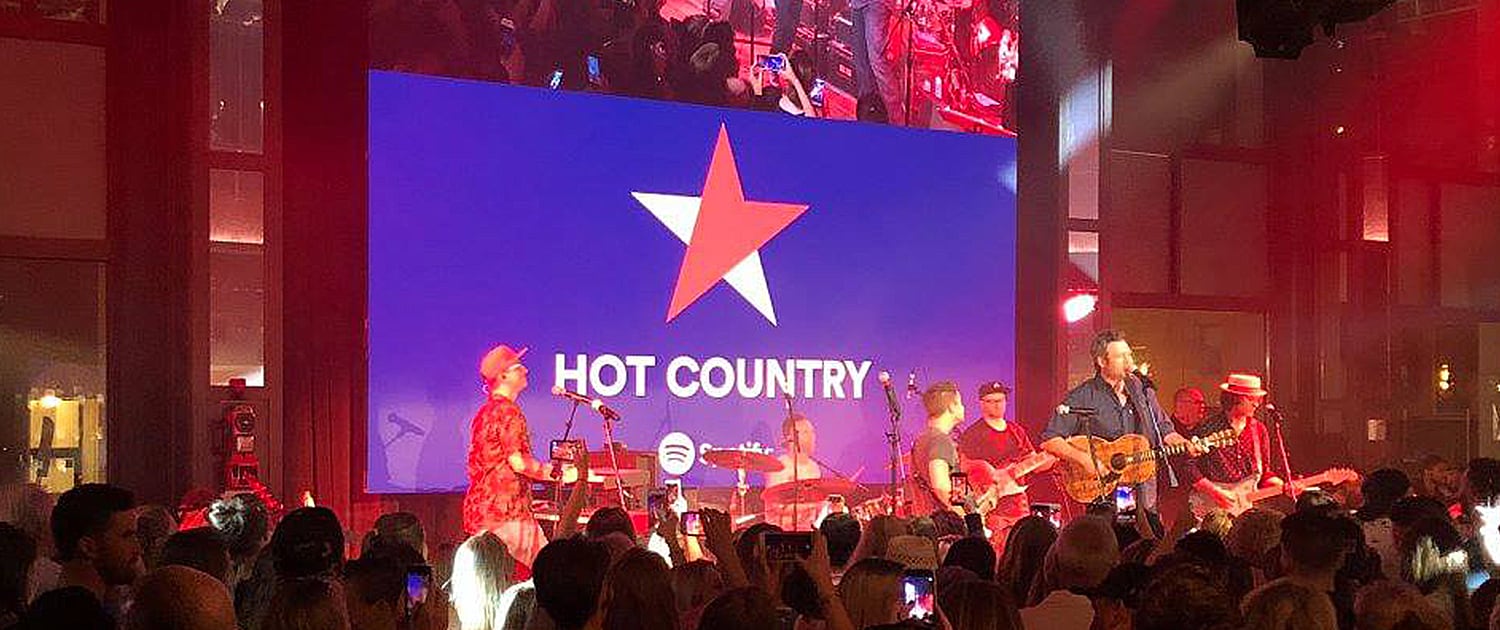Ole Red LED Video Wall Hot Country Blake Shelton