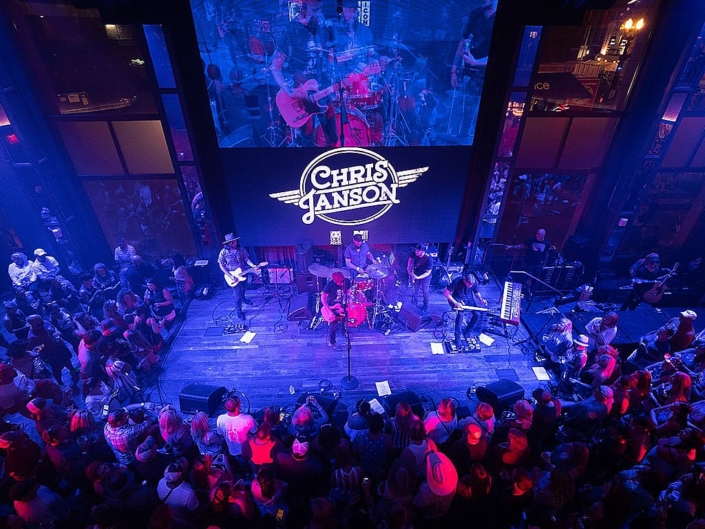 Aerial View Chris Janson Concert at Ole Red Nashville Video Wall by PixelFLEX