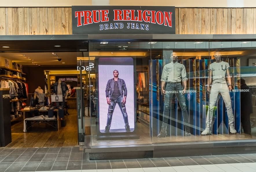Retail LED Digital Signage by PixelFLEX True Religion