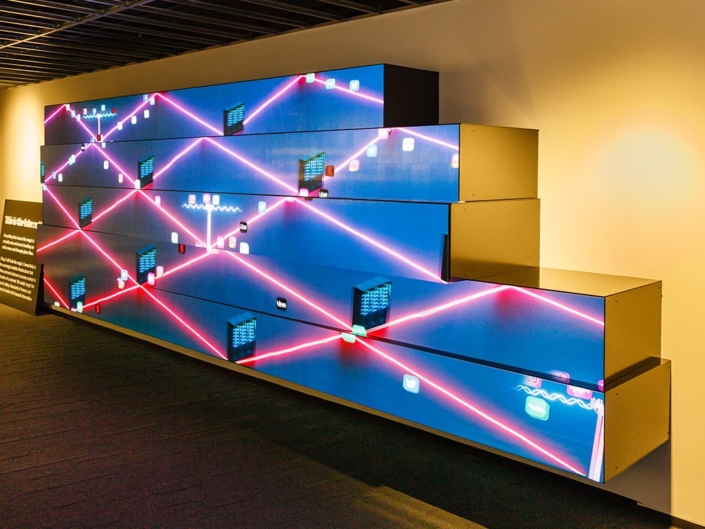 PixelFLEX LED Wall Showing Abstract Art