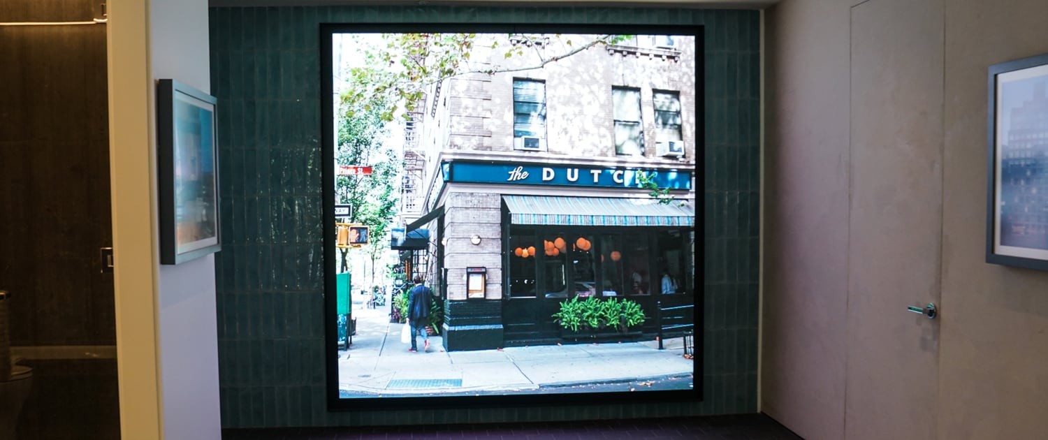 77 Charlton LED Screen by Pixelflex Displaying The DUTCH
