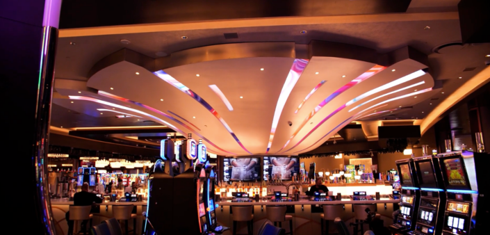 LED ceiling in casino